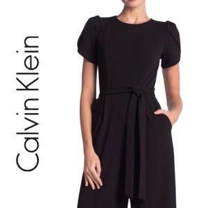 Calvin Klein Tulip Sleeve Jumpsuit